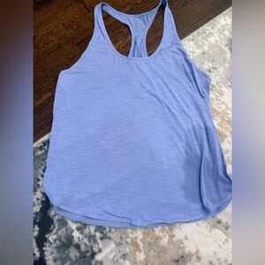 Lululemon blue scalloped tank est size 10 EUC